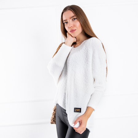 Sieviešu balts oversize džemperis - Apģērbs