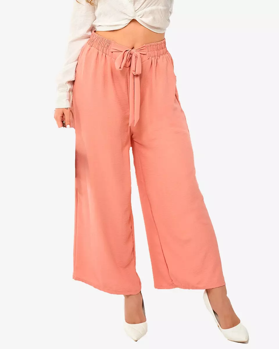 Sieviešu palaco bikses tumši rozā krāsā - Apģērbs