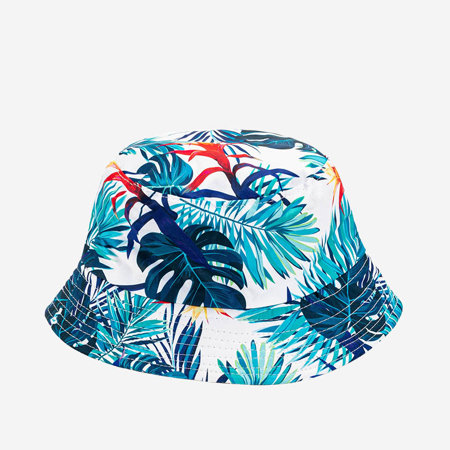 Zila sieviešu kausa cepure ar havajiešu dizainu - aksesuāri