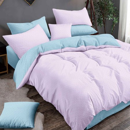 Zili violeta gultas veļa 160x200 4-daļīgs komplekts - Gultas veļa