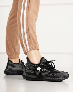 Arinada melni sieviešu sporta apavi ar šņorēm - apavi