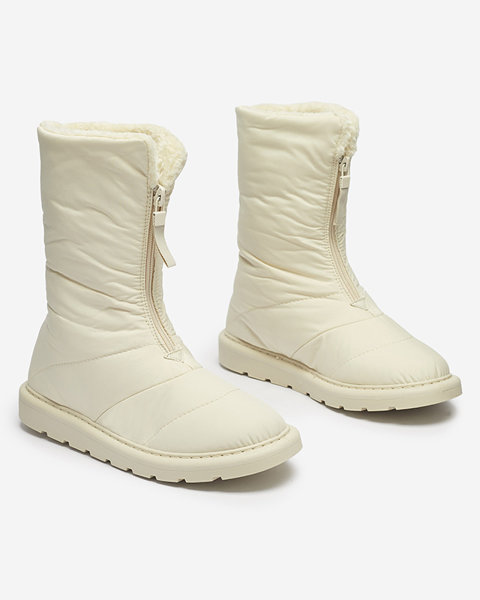 Bēšas krāsas sieviešu apavi a'la sniega zābaki Tirigga- Footwear