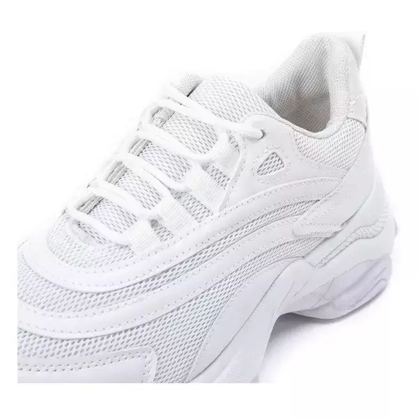 Białe buty sportowe na grubej podeszwie Alabama - Obuwie
