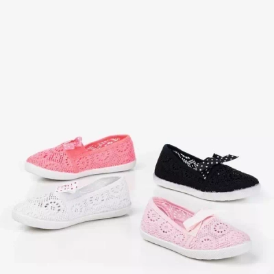 Białe tenisówki slip-on dziecięce Shea - Obuwie