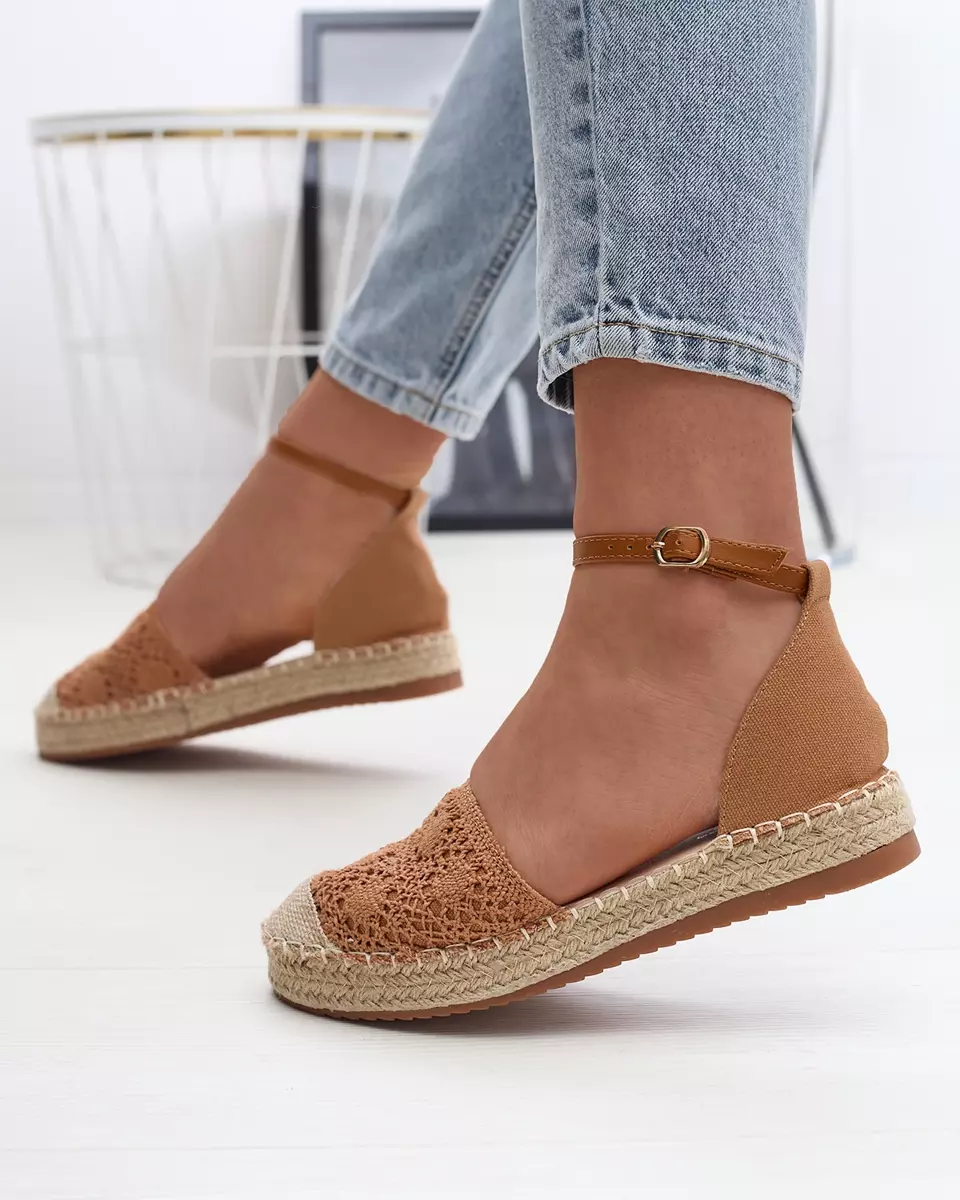 Camel sieviešu espadrilles Sarcoo- Footwear