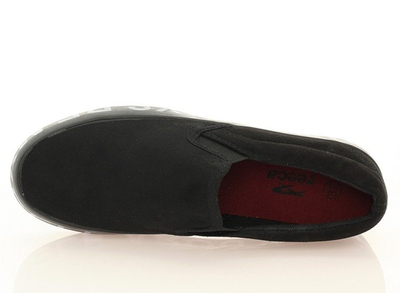 Czarne slip on - Obuwie