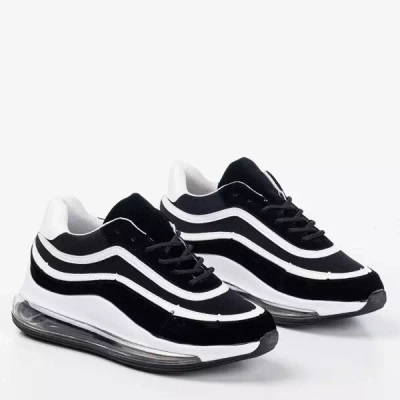 Czarno-białe sneakersy damskie Feel Fantastic - Obuwie