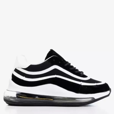 Czarno-białe sneakersy damskie Feel Fantastic - Obuwie
