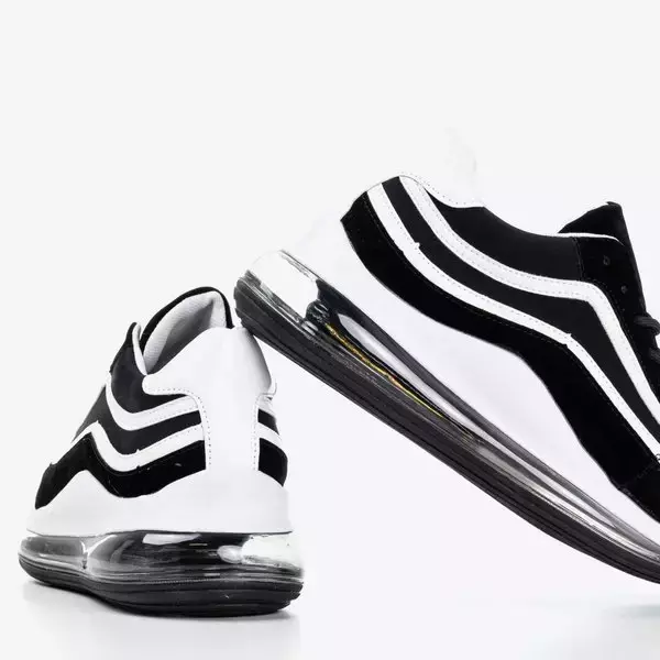 Czarno-białe sneakersy damskie Feel Fantastic - Obuwie
