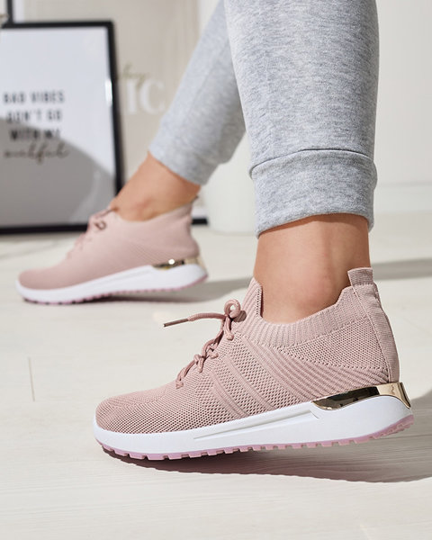 Ferroni Pink Woven sieviešu sporta apavi - apavi