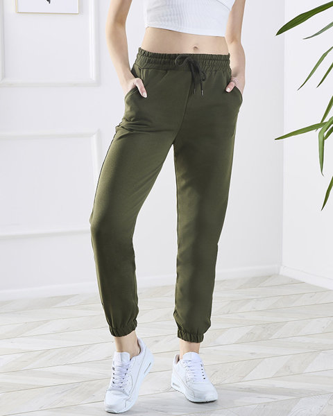 Klasiskas sieviešu tumši zaļas treniņbikses - Apģērbs
