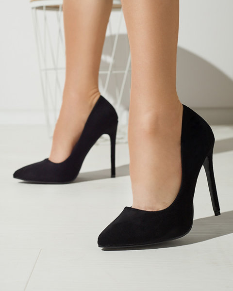 Klasiski sieviešu stiletto kurpes ar smailu kāju daļu melnā krāsā Ermak- Footwear
