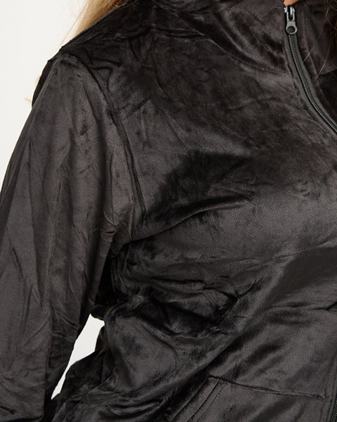 Klasisks sieviešu, melns polsterēts treniņtērpa komplekts - Apģērbs