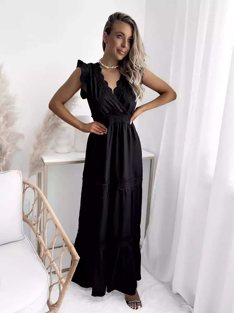 Melna sieviešu gara kleita - Apģērbs