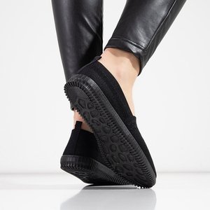 Melnas sieviešu Turandot auduma kedas - apavi