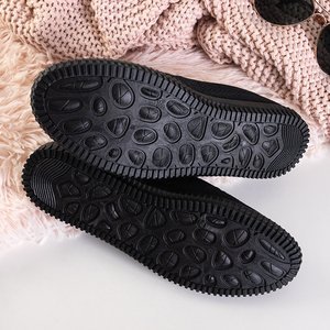 Melnas sieviešu Turandot auduma kedas - apavi