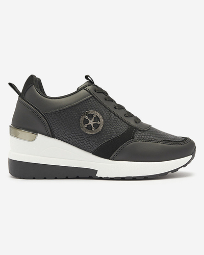 Melni sieviešu sporta apavi ar paslēptu enkuru Amiley- Footwear