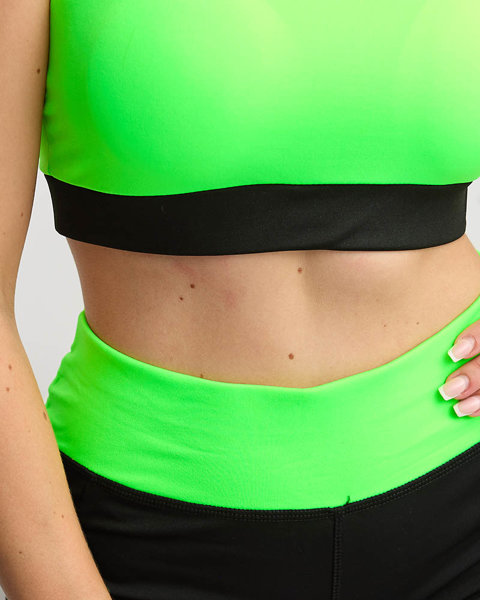 Neona melns un zaļš sieviešu sporta komplekts - Apģērbs
