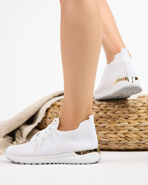 OUTLET Baltas auduma sporta apavi sievietēm Ferroni - Apavi