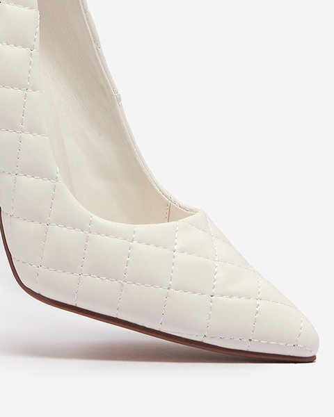 OUTLET Balti sieviešu sūkļi ar reljefu Torosa- Footwear