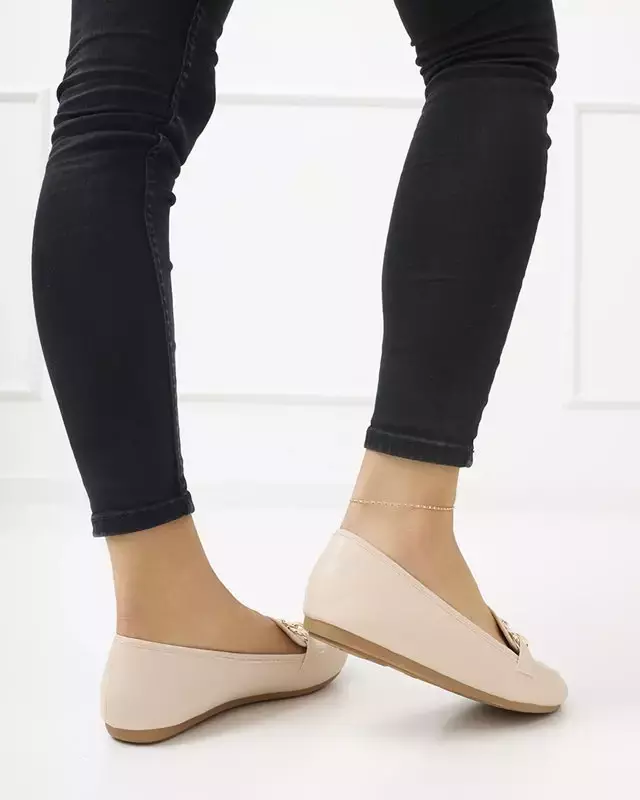 OUTLET Krēmkrāsas sieviešu eko ādas kurpes Zolli- Footwear