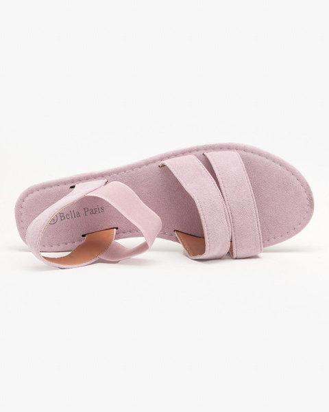 OUTLET Violetas sieviešu eko-zamšādas plakanas sandales Nerina - Shoes