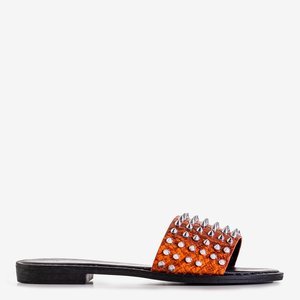 Oranžas sieviešu sandales ar Maurella kniedēm un sprauslām - Apavi