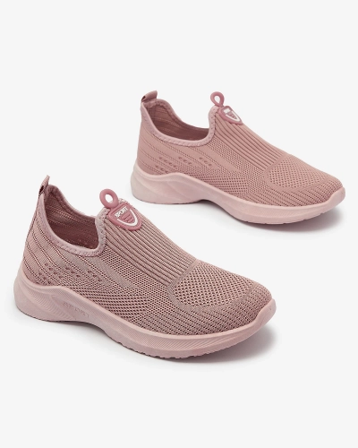 Rozā Sieviešu auduma sporta apavi Slip On Regika - Apavi