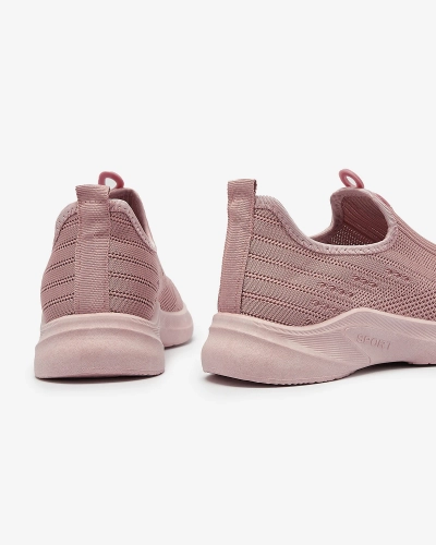 Rozā Sieviešu auduma sporta apavi Slip On Regika - Apavi