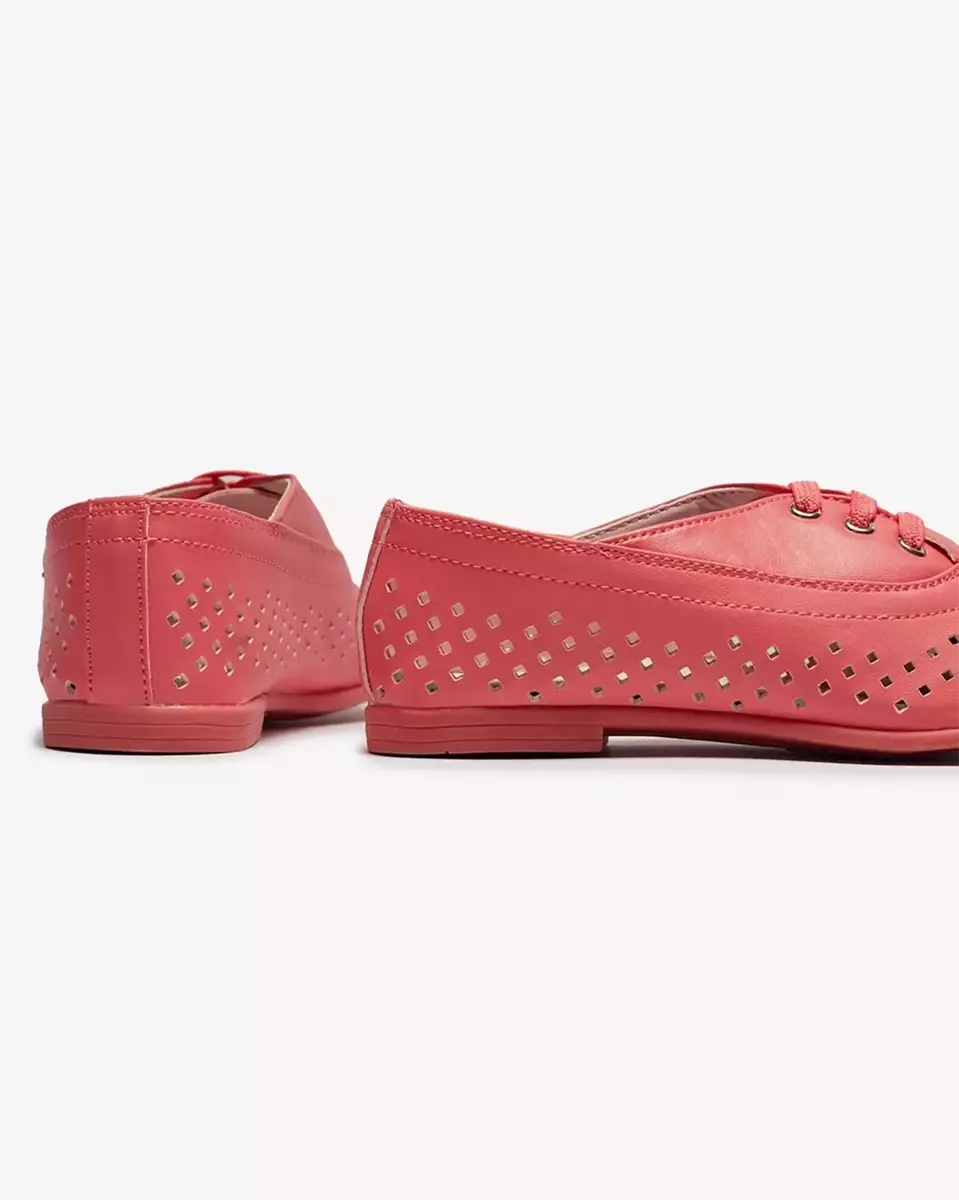 Rozā bērnu ažūra mokasīni Janno- Footwear