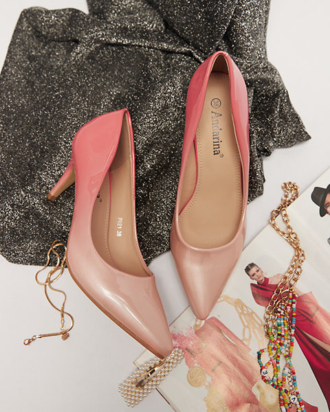 Rozā krāsas ombre sieviešu sūkļi Larima- Footwear
