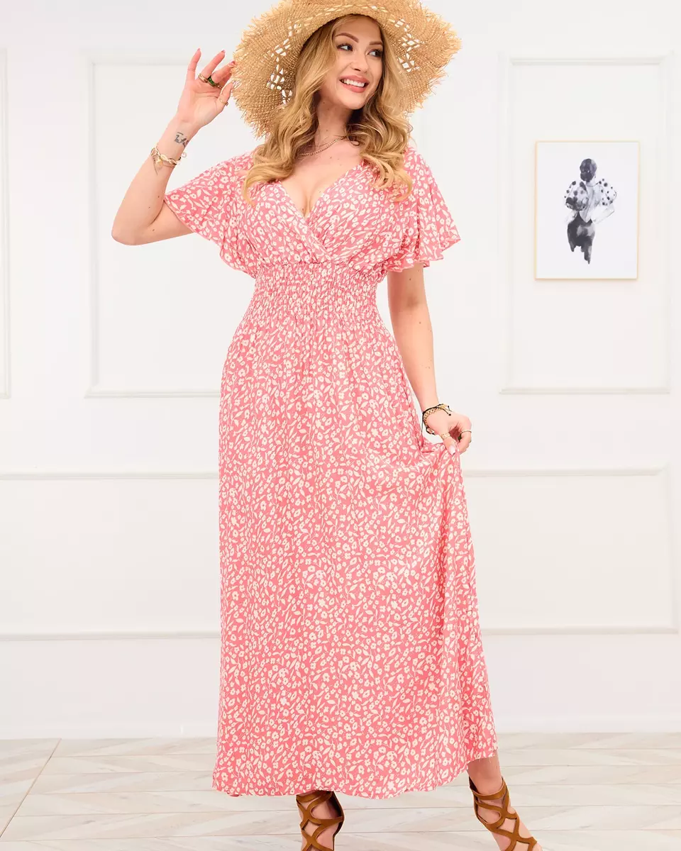 Rozā vasaras maxi kleita - Apģērbs