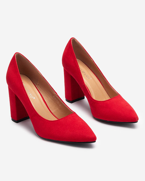 Sarkani sieviešu sūkļi uz kājiņas Lanly- Footwear