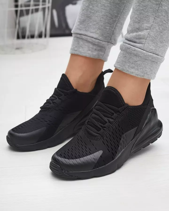 Sieviešu auduma sporta apavi melnā krāsā Tayrio- Footwear