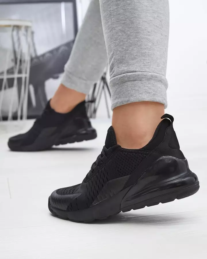 Sieviešu auduma sporta apavi melnā krāsā Tayrio- Footwear