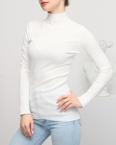 Sieviešu džemperis ar baltu apkakli - Apģērbs