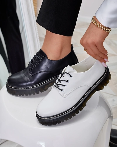 Sieviešu eko ādas puspapēži baltā krāsā Soifas- Footwear