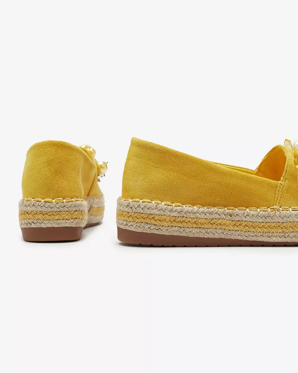 Sieviešu espadrilles dzeltenā krāsā Feyla- Footwear