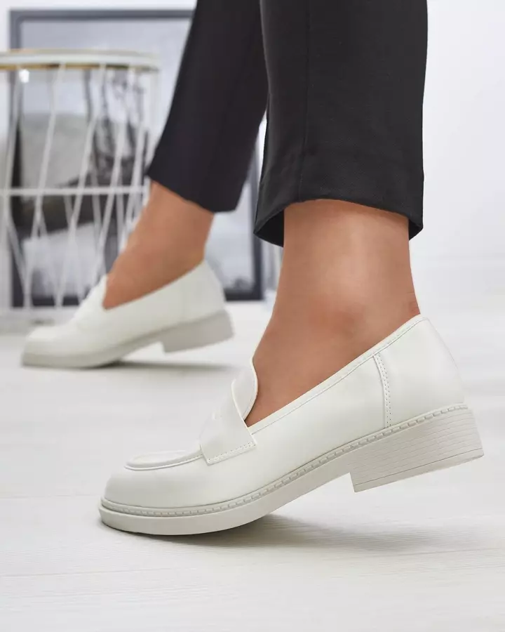 Sieviešu mokasīni baltā krāsā Selenna- Footwear