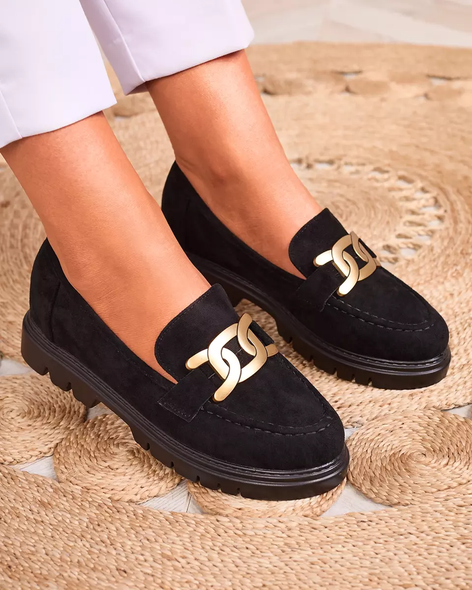 Sieviešu mokasīni melnā krāsā Nocivi- Footwear