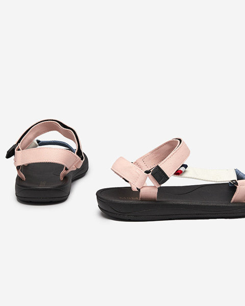 Sieviešu rozā auduma sandales Ojo- Footwear