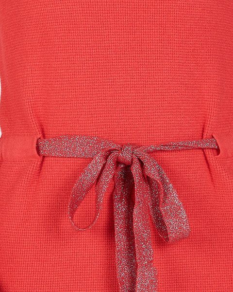 Sieviešu sarkana džempera tunika ar stāvapkakli - Apģērbs