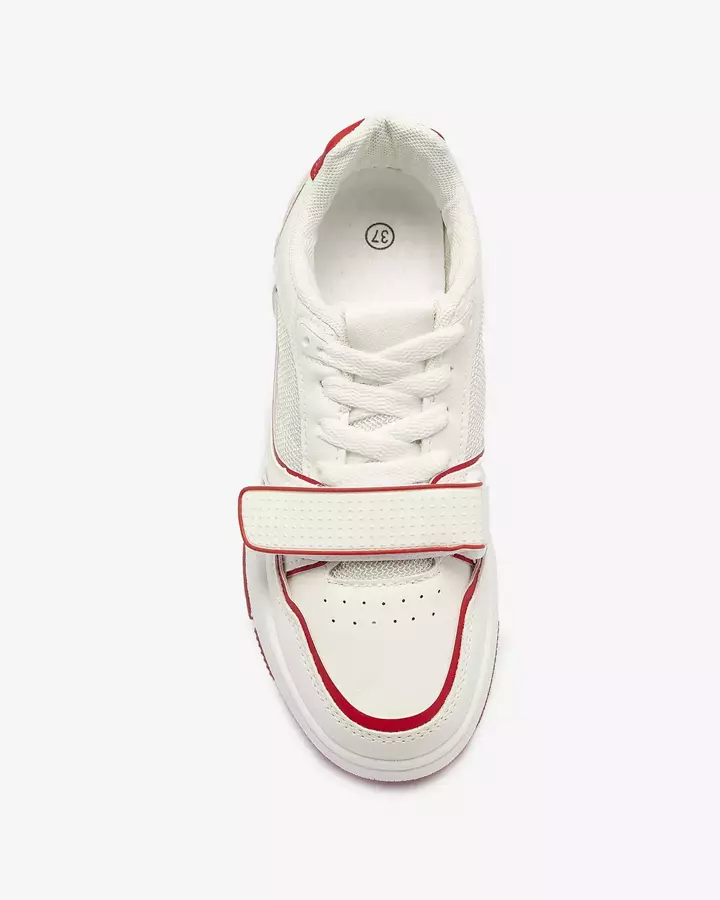 Sieviešu sporta kedas baltā un sarkanā krāsā Xirrat- Footwear