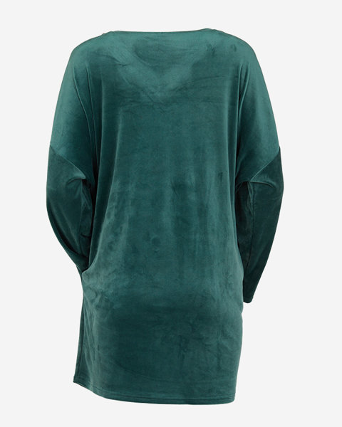 Sieviešu tunika ar tumši zaļiem cirkoniem - Apģērbs