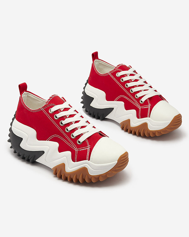 Sporta apavi a'la kedas sarkanā krāsā Ascota- Footwear