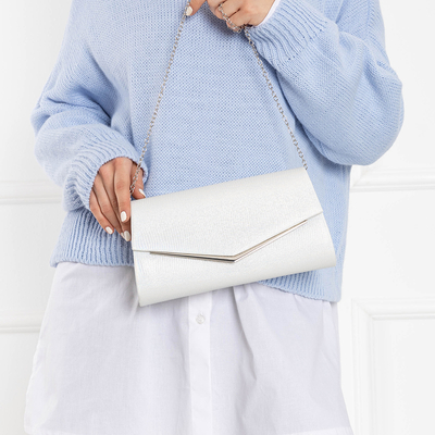 Sudraba sieviešu clutch soma uz ķēdes - Aksesuāri