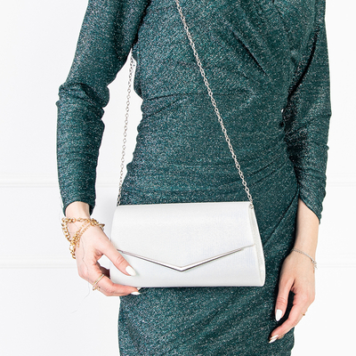 Sudraba sieviešu clutch soma uz ķēdes - Aksesuāri