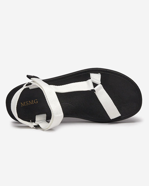 White Tatags Sieviešu sporta sandales - Apavi