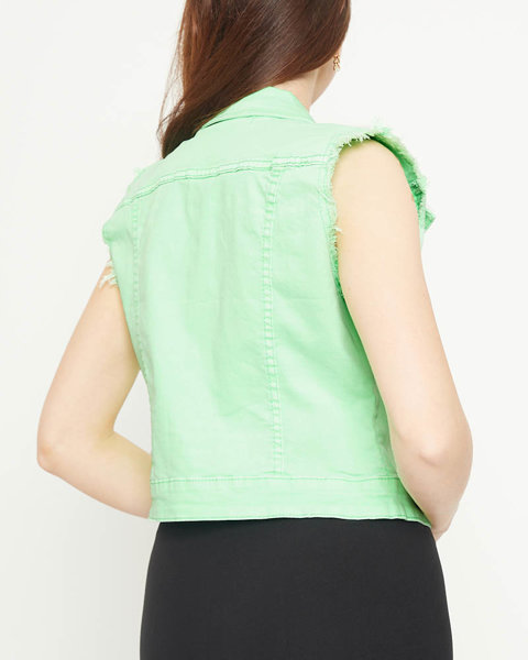 Zaļa džinsa veste sievietēm - Apģērbs