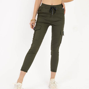 Zaļas sieviešu cargo bikses - Apģērbs